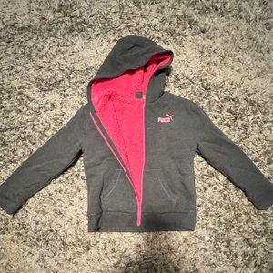 Puma zip up fur jacket